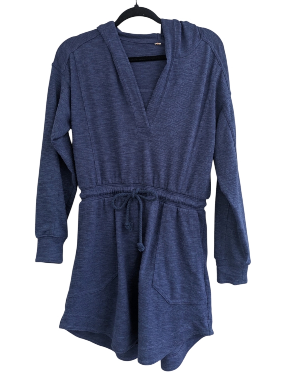 Daily Practice Anthropologie Blue Afterglow Hooded Dress